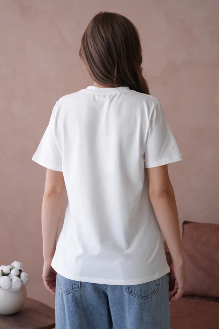 Baskılı Kısa Kol Basic T-Shirt