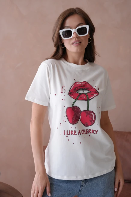 Baskılı Kısa Kol Basic T-Shirt