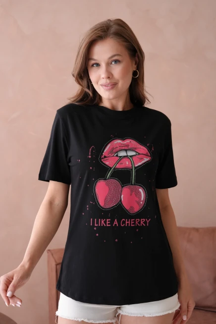 Baskılı Kısa Kol Basic T-Shirt