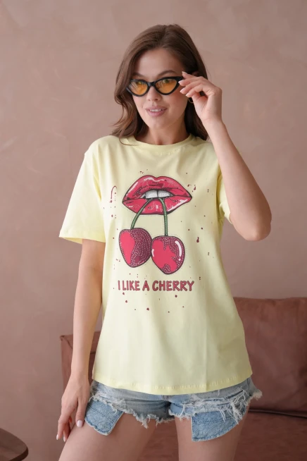 Baskılı Kısa Kol Basic T-Shirt