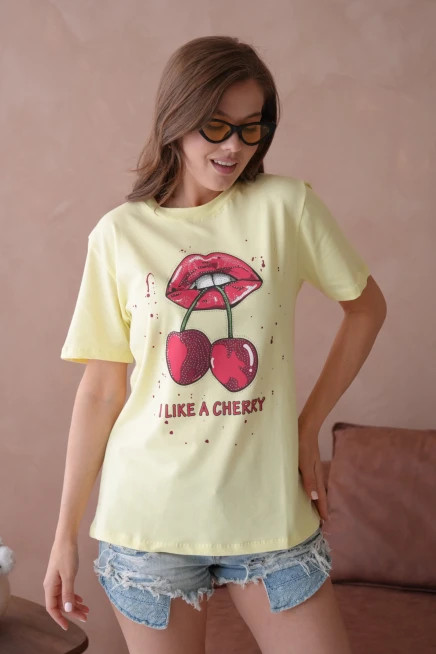 Baskılı Kısa Kol Basic T-Shirt