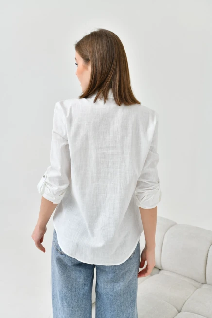 Gömlek Yaka Bluz