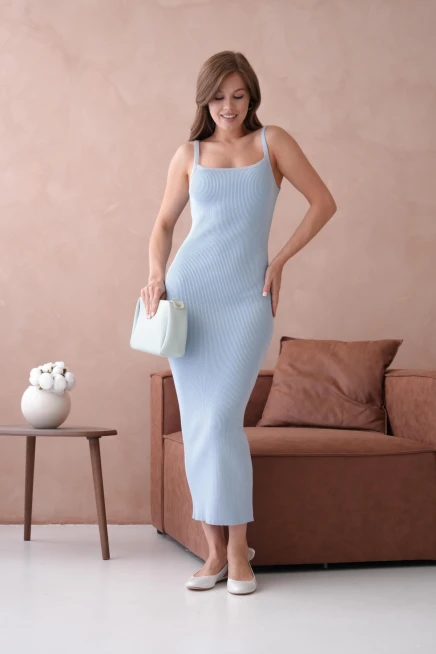 Kısa Kollu Maxi Elbise