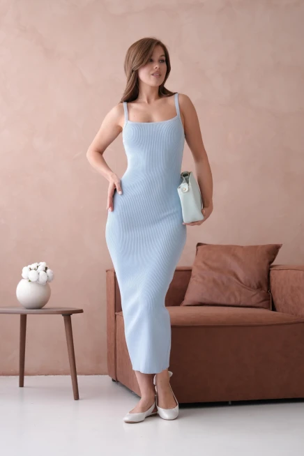 Kısa Kollu Maxi Elbise