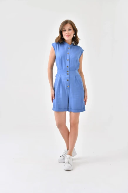 Womens Button Detail Jumpsuit