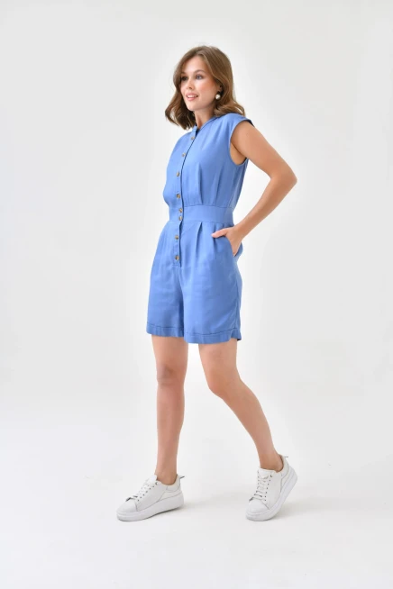Womens Button Detail Jumpsuit