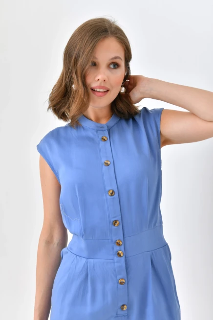 Womens Button Detail Jumpsuit