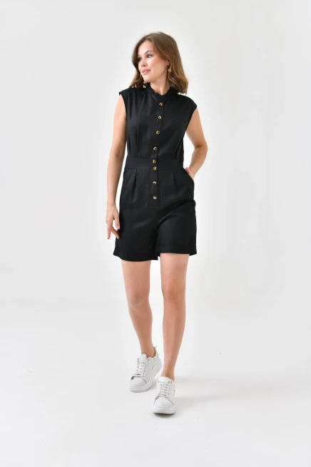 Womens Button Detail Jumpsuit