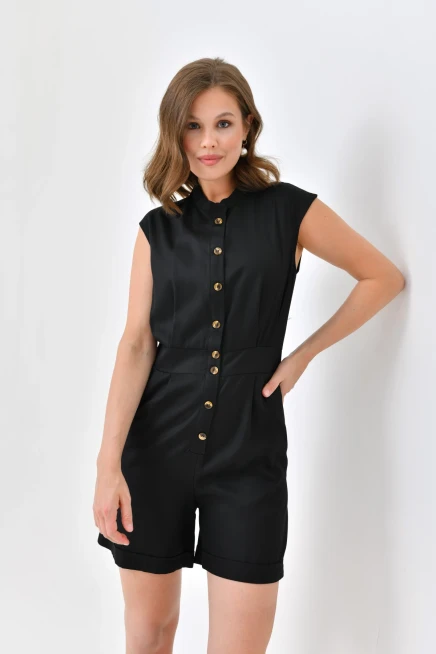 Womens Button Detail Jumpsuit