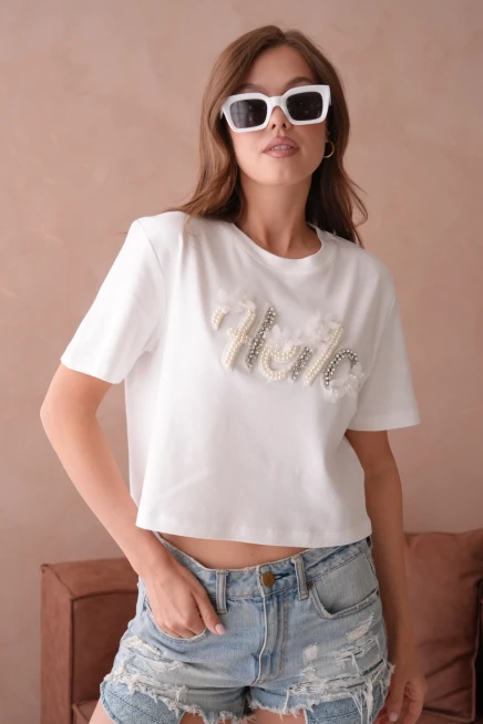 Yazlık Crop Basic T-Shirt