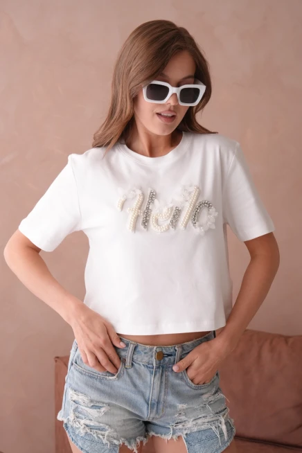 Yazlık Crop Basic T-Shirt