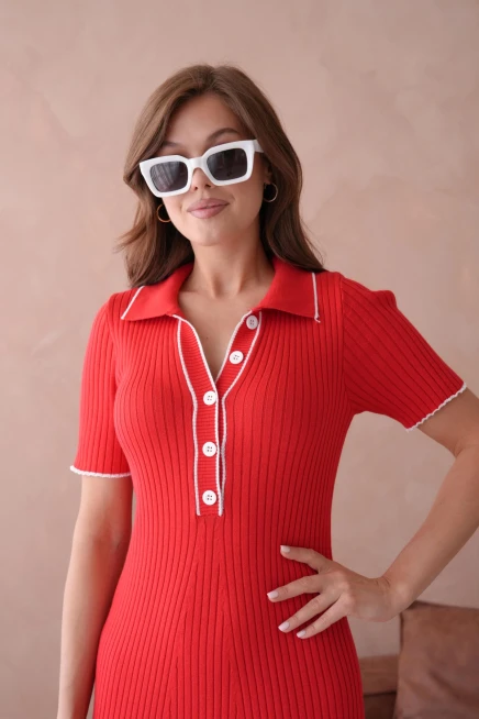 Yazlık Uzun Triko Elbise