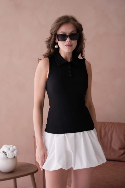 Polo Yaka Kolsuz Basic T-Shirt