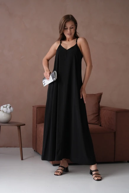 Siyah Yazlık Elbise