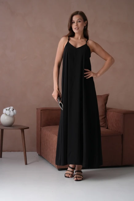 Siyah Yazlık Elbise