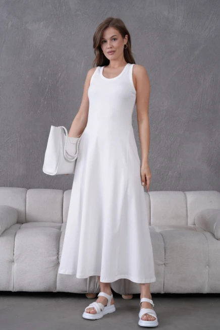 Kolsuz Yazlık Örme Elbise