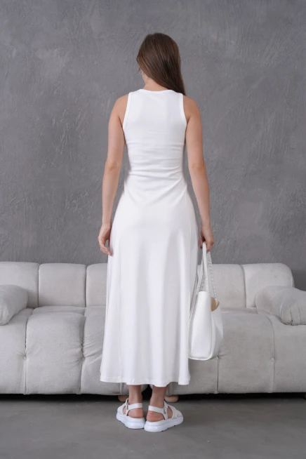 Kolsuz Yazlık Örme Elbise