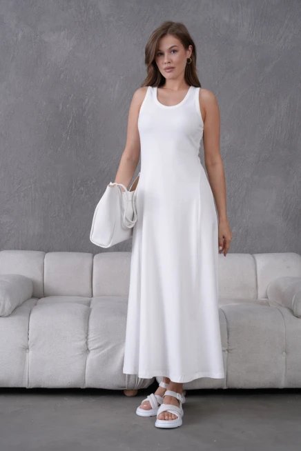 Kolsuz Yazlık Örme Elbise