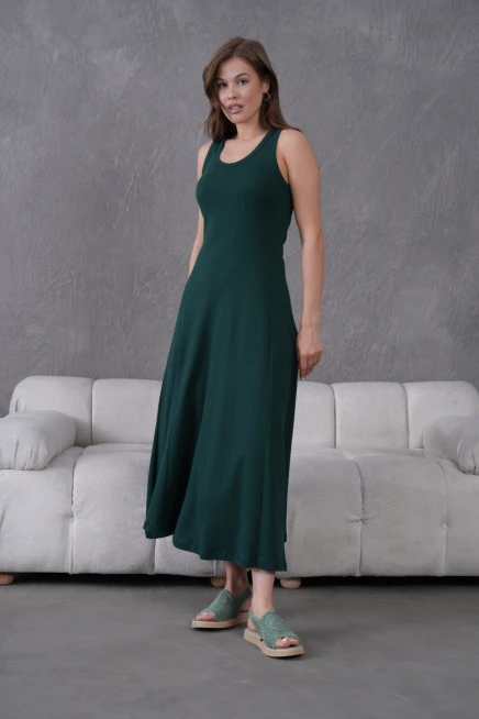 Kolsuz Yazlık Örme Elbise