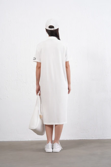 Yırtmaçlı Penye Elbise