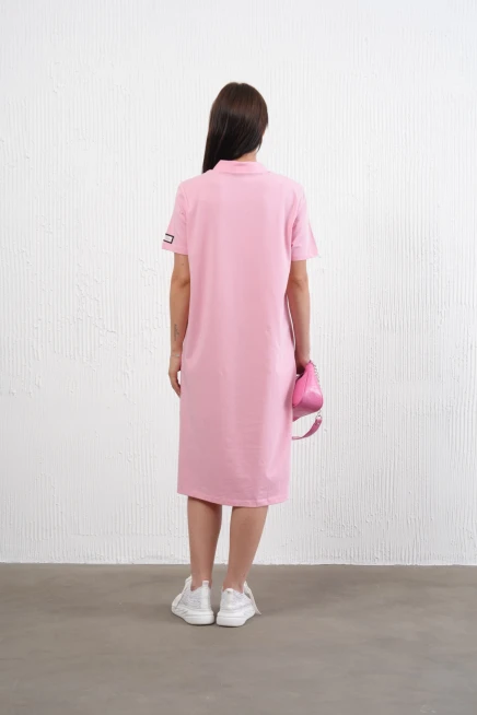 Yırtmaçlı Penye Elbise