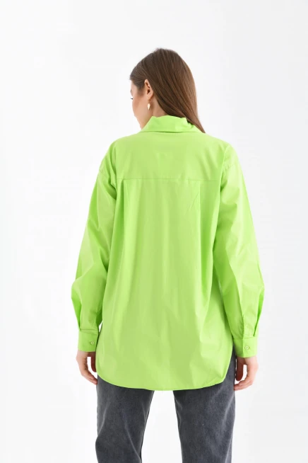 Açık Yeşil Kadın Gömlek