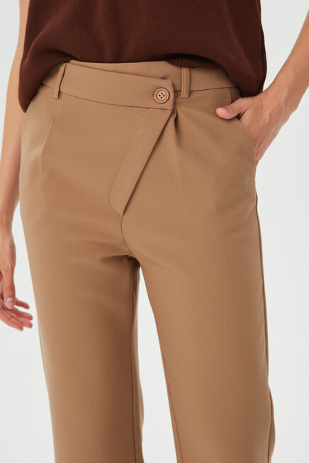 VINCE Seam Front Trouser PANTS WOMENS SIZE 16 CAMEL BROWN | eBay