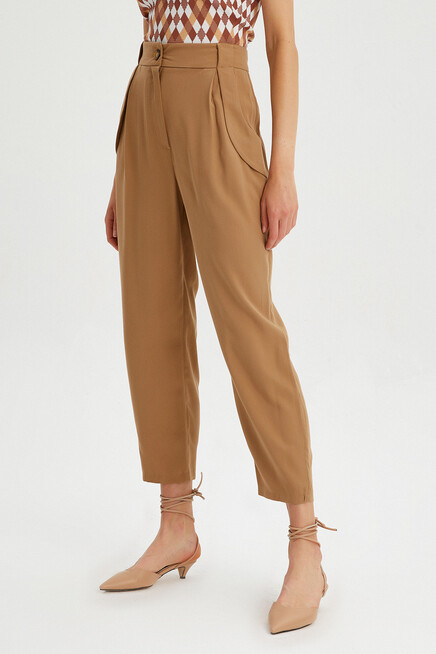 Slim fold long pants fashion Korean style carrot pants for women AD07537 -  Yaaku.com