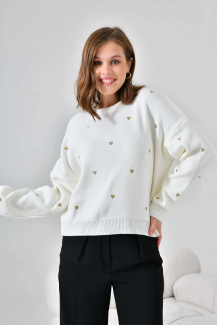 Geniş Kalıp Yumuşak Dokulu Basic Triko Kazak