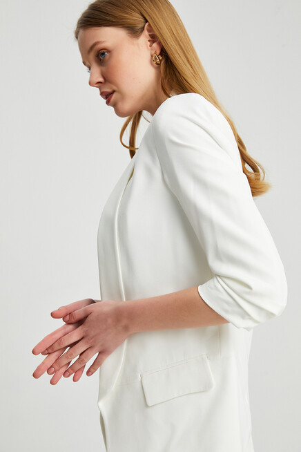 Kol Büzgülü Blazer Ceket