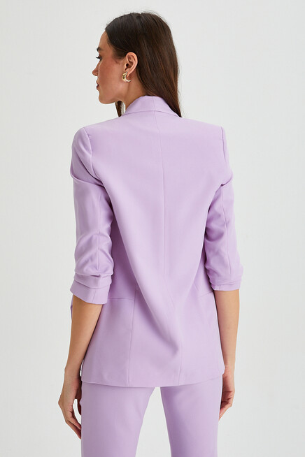 Kol Büzgülü Blazer Ceket
