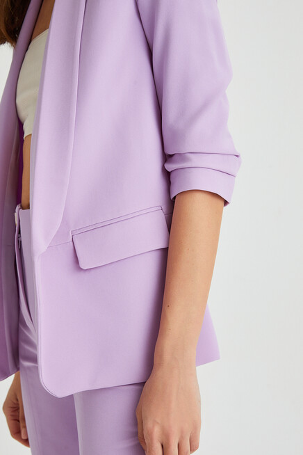 Kol Büzgülü Blazer Ceket