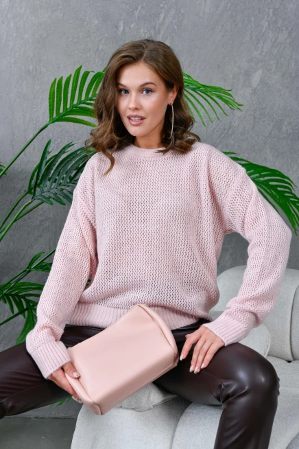 Kadın Bisiklet Yaka Triko Kazak