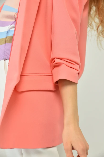 Kol Büzgülü Blazer Ceket