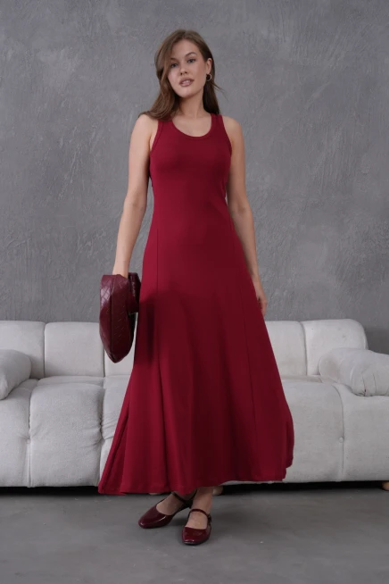 Kolsuz Yazlık Örme Elbise